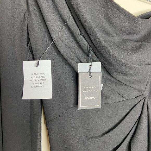 NWT Michael Costello x Revolve Sunny Mini Black Dress Size S - Picture 11 of 11